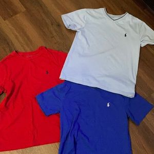 Boys Ralph Lauren T shirts.